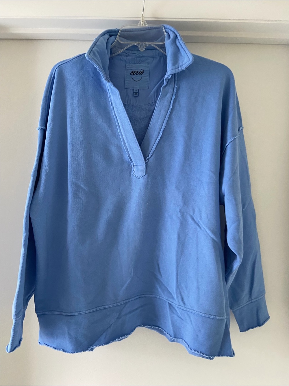 Aerie Women’s V-Neck Pullover - Light Blue